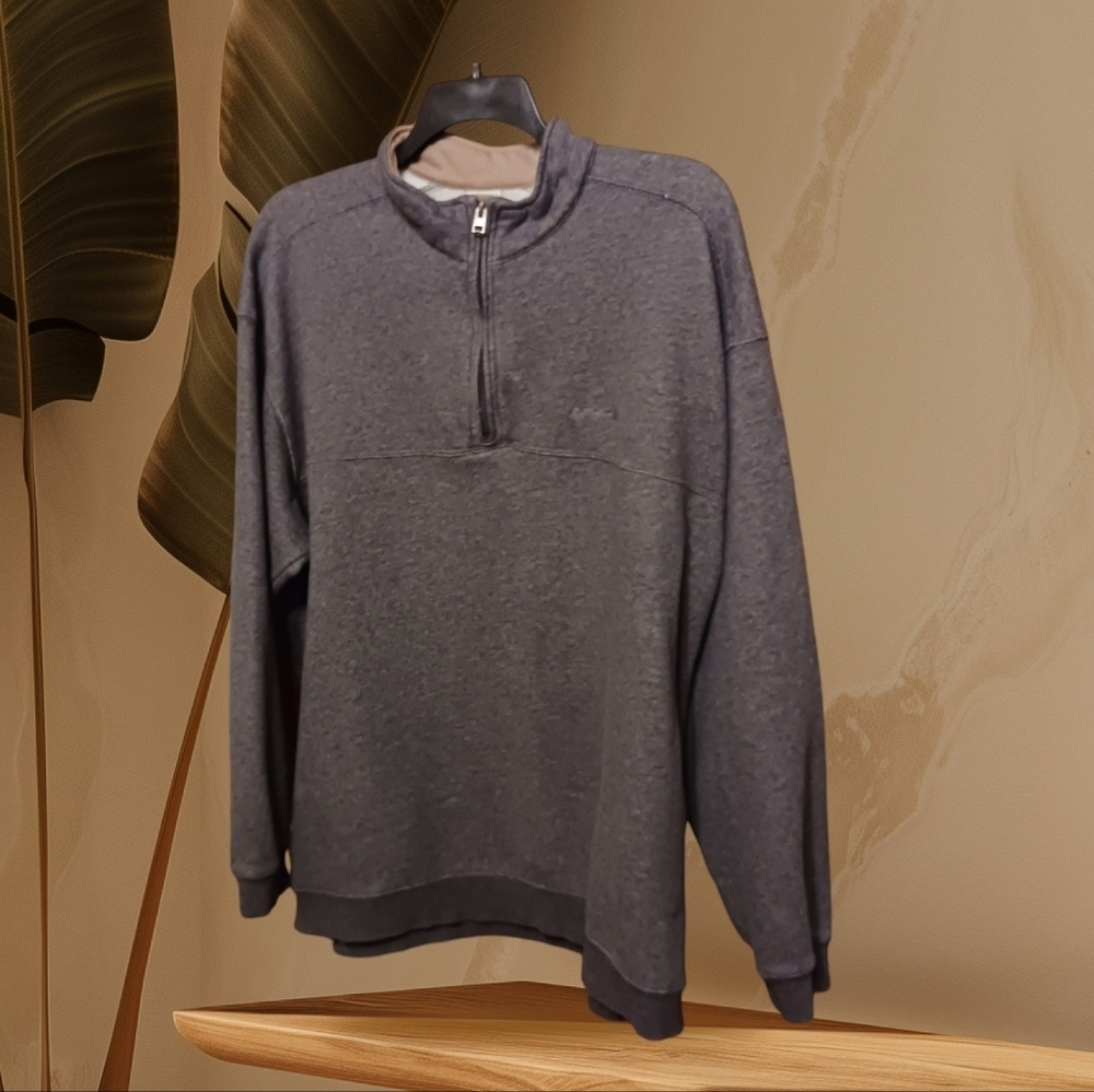 Columbia Men's XXL Gray Pullover long Sleeved Sweatshirt Sweater Gorpcore